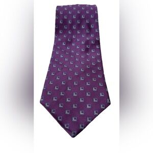 Brooks Brothers Purple Square Pattern Tie